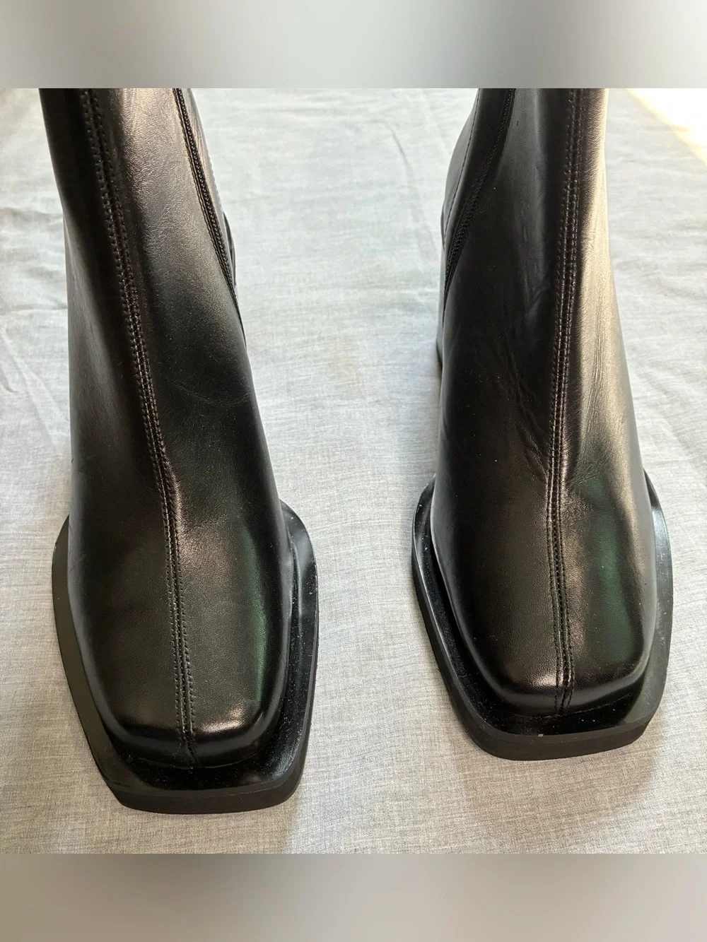 Men’s ASOS Design Heeled Chelsea Black Boots With Angled Toe Size 13